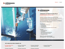 Tablet Screenshot of hoermann-automotive.com